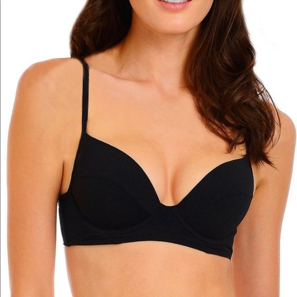 RACHEL Rachel Roy Other - NWT RACHEL Rachel Roy Black Corset Bikini Top
